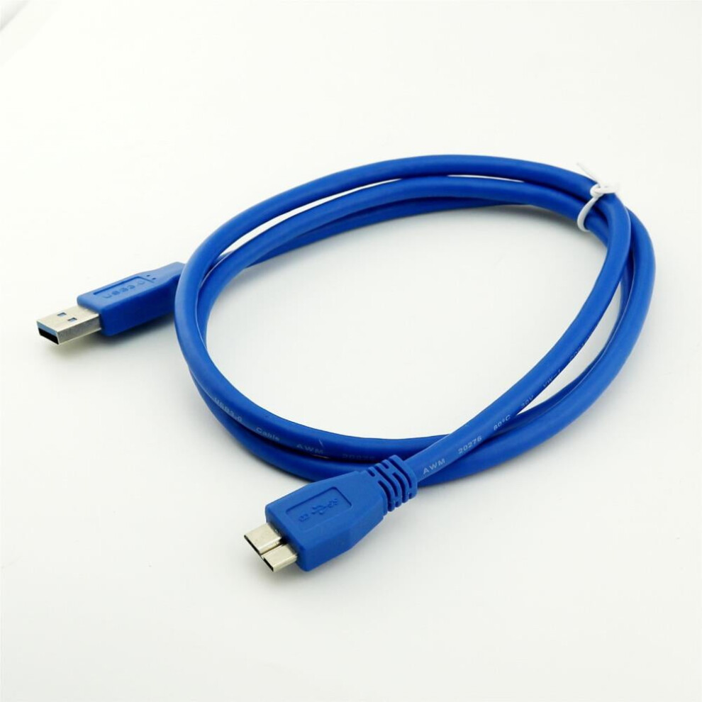 Usb 3.0 A To Micro B Data Cable 3 Ft Blue 971050932163