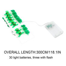 Guirlande lumineuse Ozmmyan en forme de chapeau, décorations de la Saint-Patrick, guirlande lumineuse verte à piles, éclairage LED