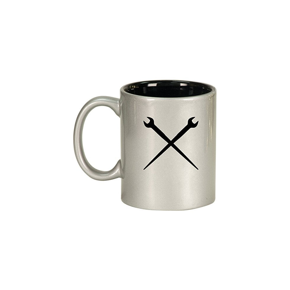 Ceramic Coffee Mug Silver 12 Oz 971050933061