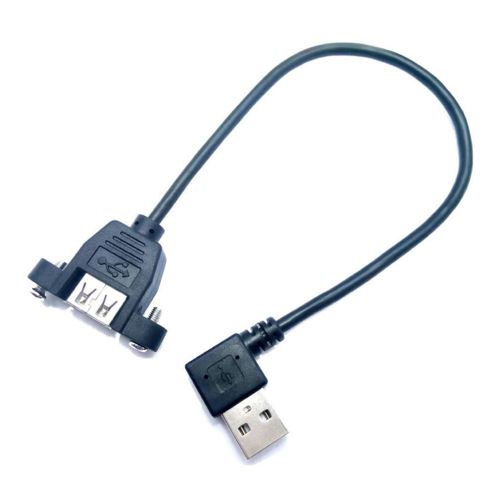 Usb 2.0 A Male To Female Right Angle Extension Cable 25Cm 971050930886