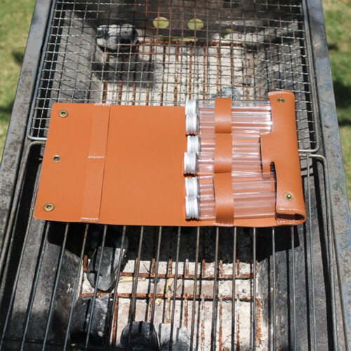 Kit de temperos para uso externo em couro, conjunto de 6 peças