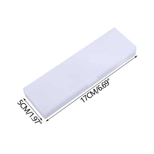 Plastic pencil box with snap closure 1 pack 1