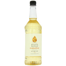 Simply Pineapple Syrup, Vegan & Nut Free Flavoured Syrup for Coffee, Cocktails & Baking (1 Litre)
