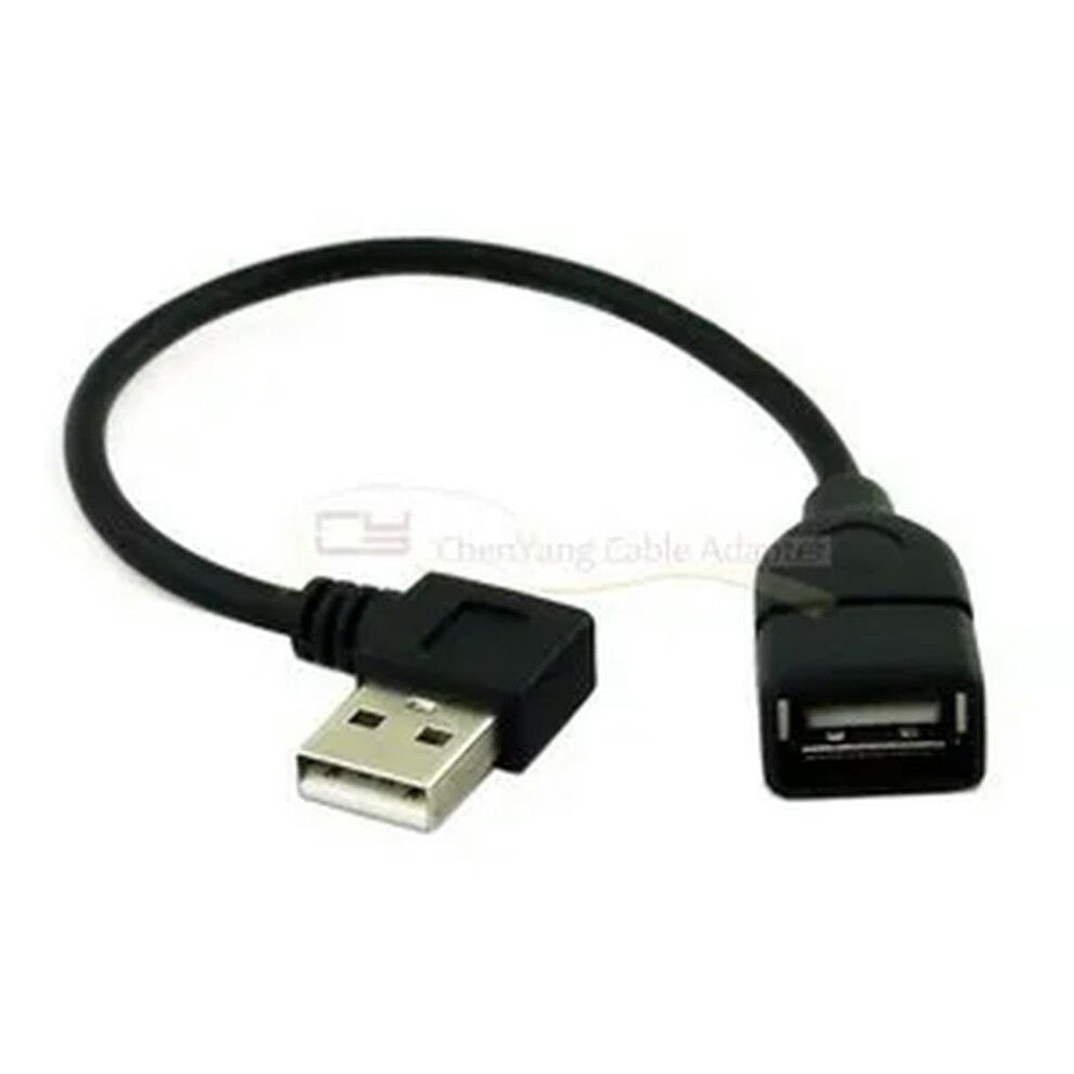 Usb 2.0 A-Male To A-Female Right-Angle Extension Cable 20Cm 971050928364