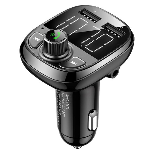 Car Bluetooth FM Transmitter with USB Charger