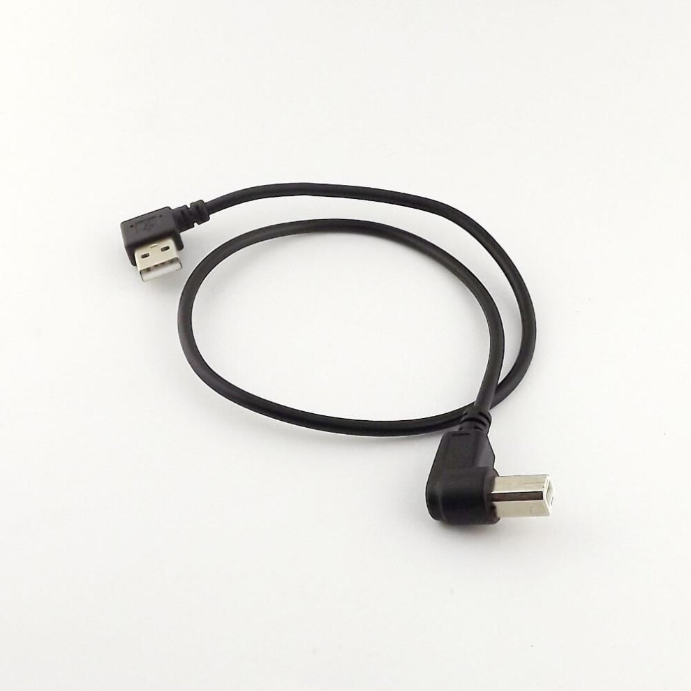 Usb 2.0 A-Male Left Angle To B-Male Right Angle Cable 50Cm 971050929224