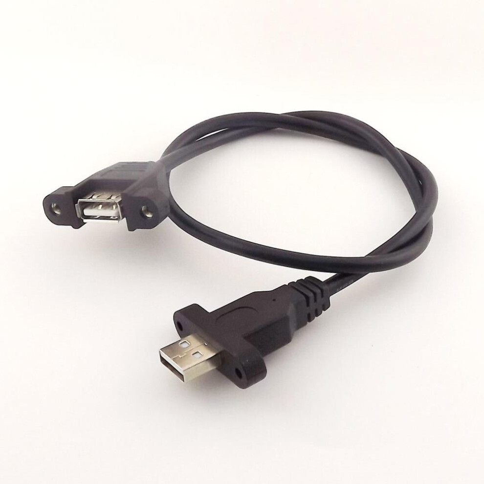Usb 2.0 A Female To Male Panel Mount Extension Cable 50Cm 971050929521