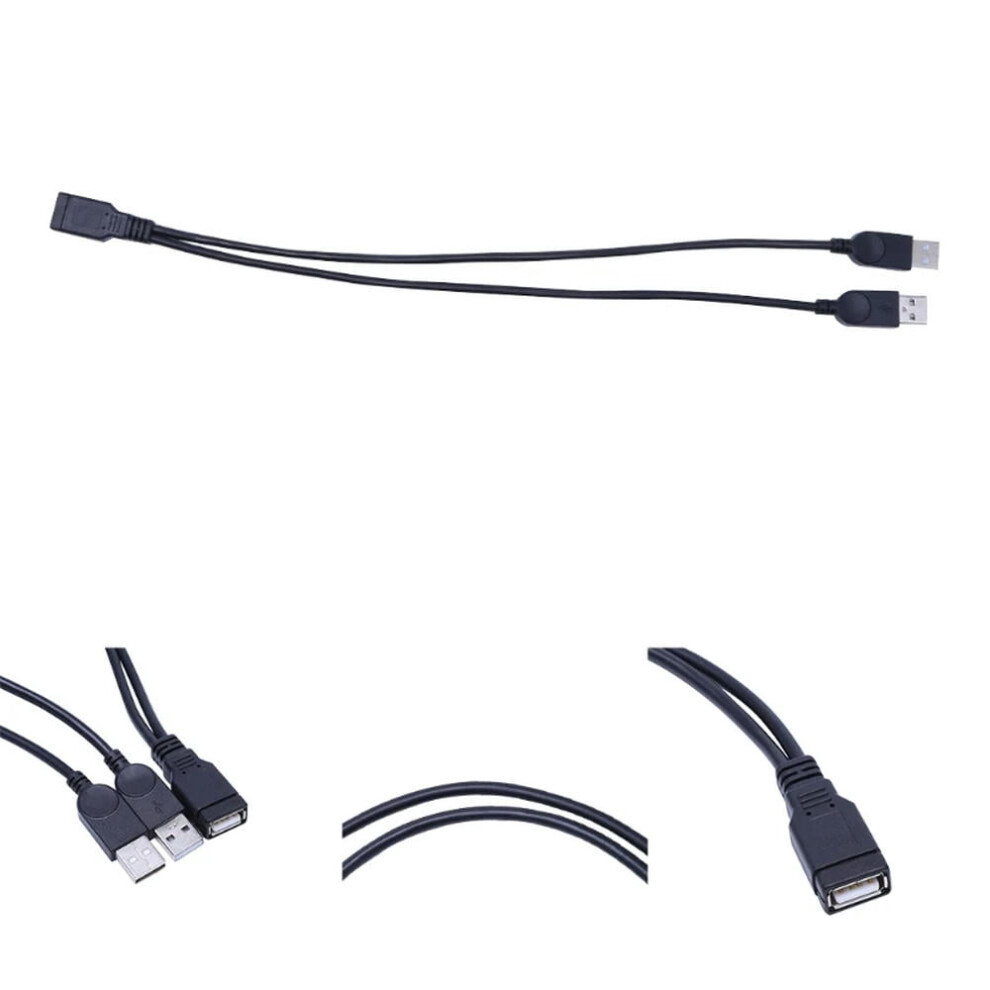 Usb 2.0 Type A Female To Dual Male Y-Splitter Cable 971050930596