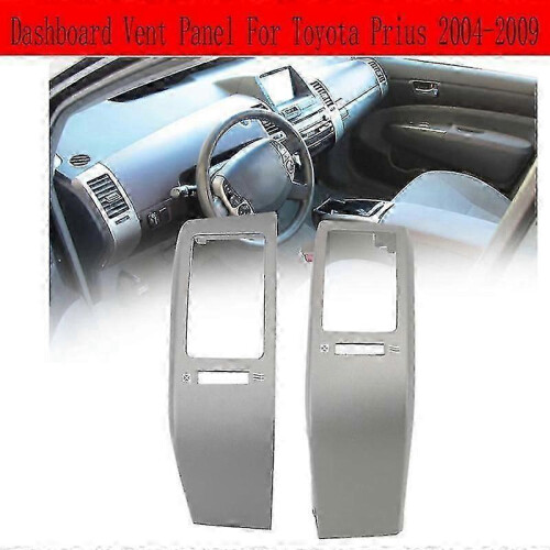 2pcs Front Left +right Dashboard Vent Panel compatible with Prius 2004-2009 Air Conditioner Outlet Frame