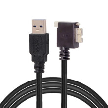 FOR90Grad rechtwinklige Micro-USB-Schraubhalterung für 3.0-Datenkabel für Industriekameras