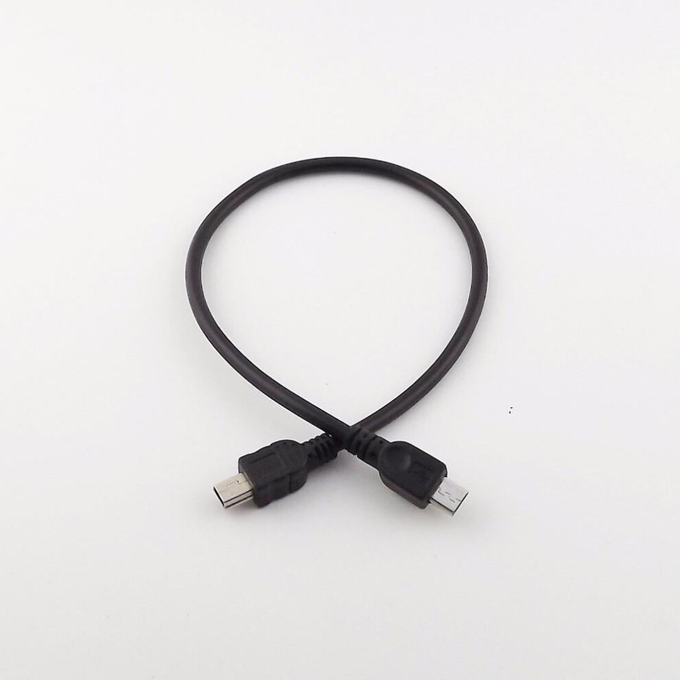 Micro Usb 2.0 To Mini Usb 5-Pin Adapter Cable 1 Ft, 10 Pcs 971050931807