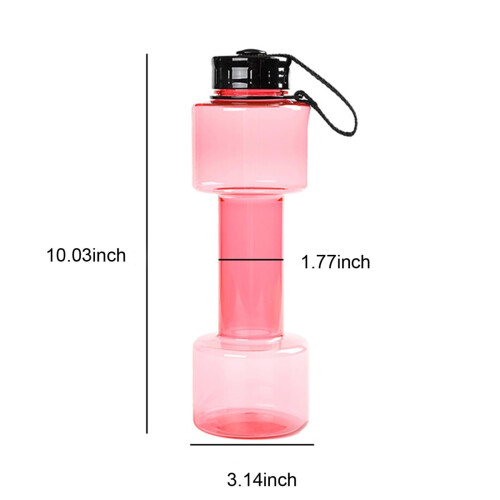 Glasvattenflaska med hantelformad läckagesäker 500 ml 2