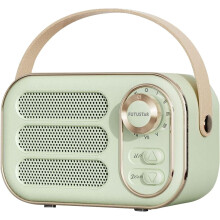 Retro Bluetooth-høyttaler, vintage bærbar trådløs høyttaler med høyt volum, Bluetooth 5.0, TF-kort, U-disk, AUX, gammeldags (grønn)