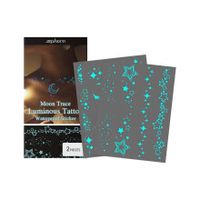 Zephoco Luminous Tattoo Sticker for Party Ball Lasting Makeup Body Face Universal Tattoo Sticker