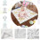 Couverture en peluche lapin de Pâques rose 40x30 pouces 5