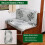 Huse de pernă elastice pentru dinette, set de 2 piese pentru rulote 3