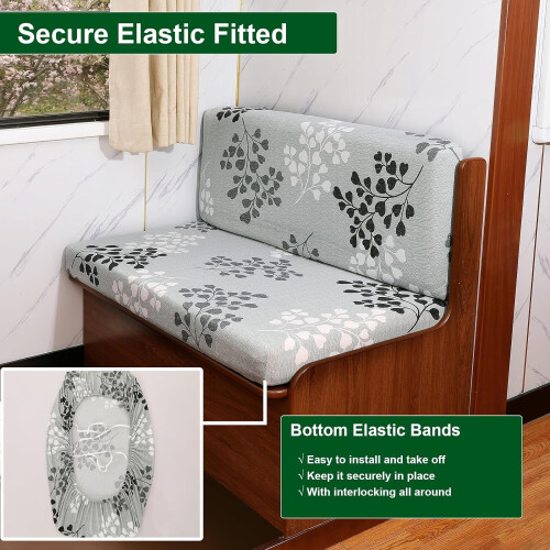 Huse de pernă elastice pentru dinette, set de 2 piese pentru rulote 2