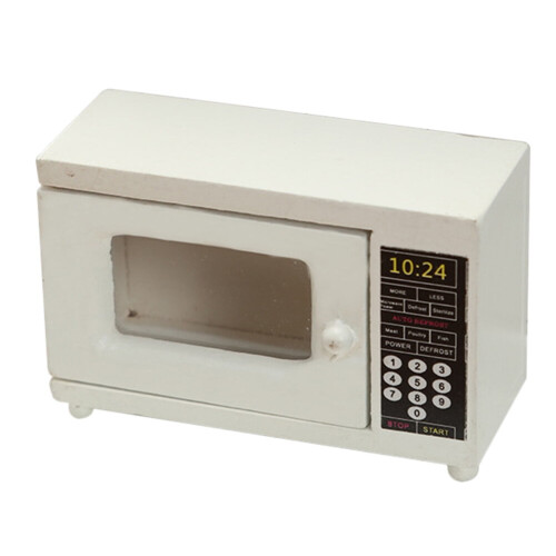 Mini microwave oven model white room decor