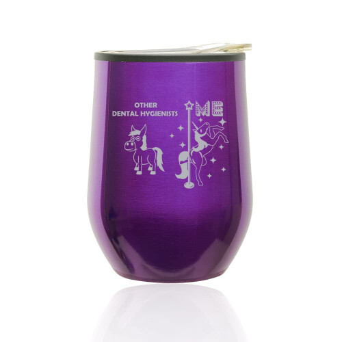 Ποτήρι κρασιού χωρίς στέλεχος με καπάκι royal purple 20oz
