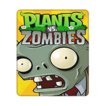 Podložka pod myš Plants Vs Zombies 10x12 palcov, kompatibilná s počítačmi a notebookmi, prešívaný okraj, protišmyková gumená základňa,