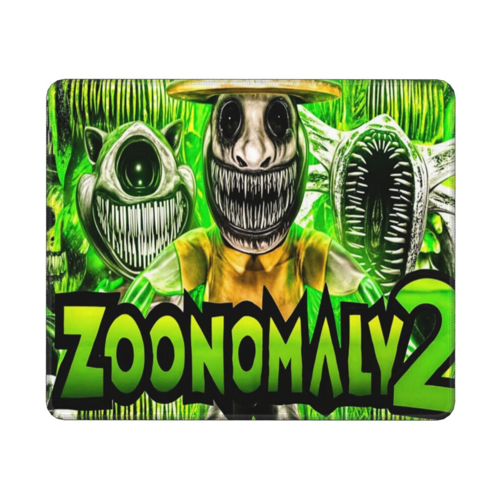 Zoonomaly Mouse Pad 10X12 Inch Stitched Edge Non-Slip Green 900881649698