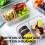 Plastic food storage containers with lids 12-pack 4