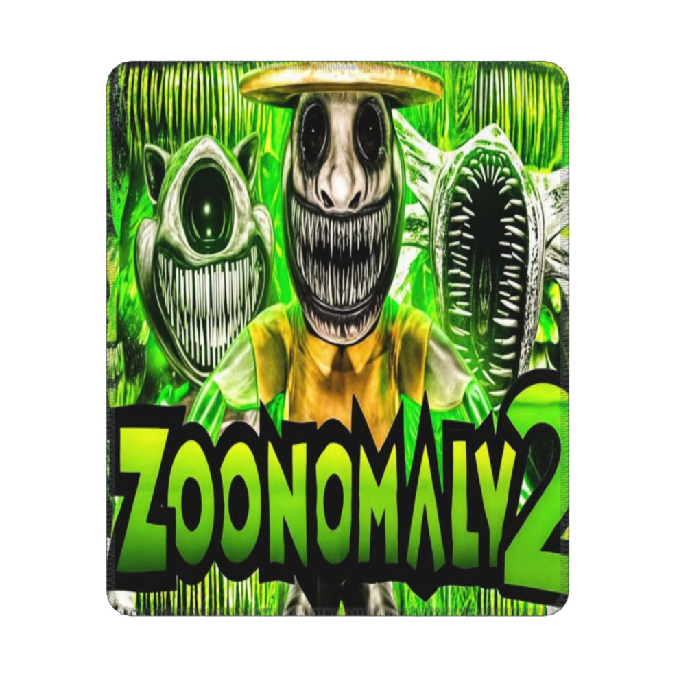 Zoonomaly Mouse Pad 10X12 Inch Stitched Edge Non-Slip Green 900881649117