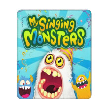Podložka pod myš My Singing Monsters 10x12 palcov, kompatibilná s počítačmi a notebookmi, prešívaný okraj, protišmyková gumená