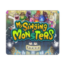 Podložka pod myš My Singing Monsters 10x12 palcov, prešívaný okraj, protišmyková gumená základňa, umývateľná lycra tkanina,