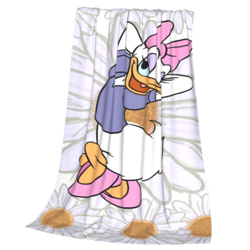 Κουβέρτα Daisy Duck από απαλό φανελένιο φλις 10x10 εκ. 2