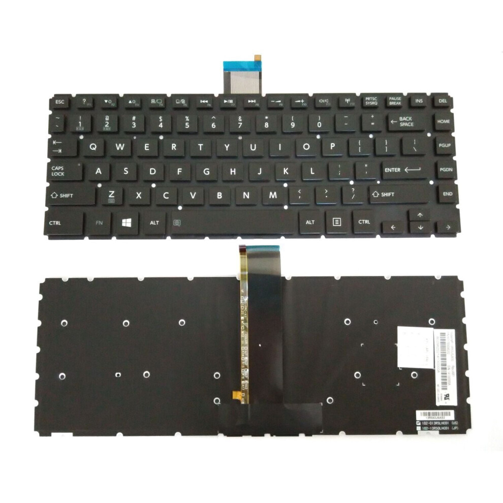 Backlit Keyboard Replacement For Toshiba Satellite Black 900881640053