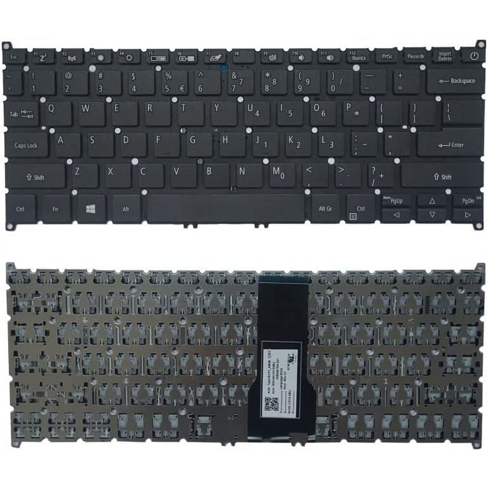 Us English Laptop Keyboard For Acer Aspire A314-22 Black 900881639286