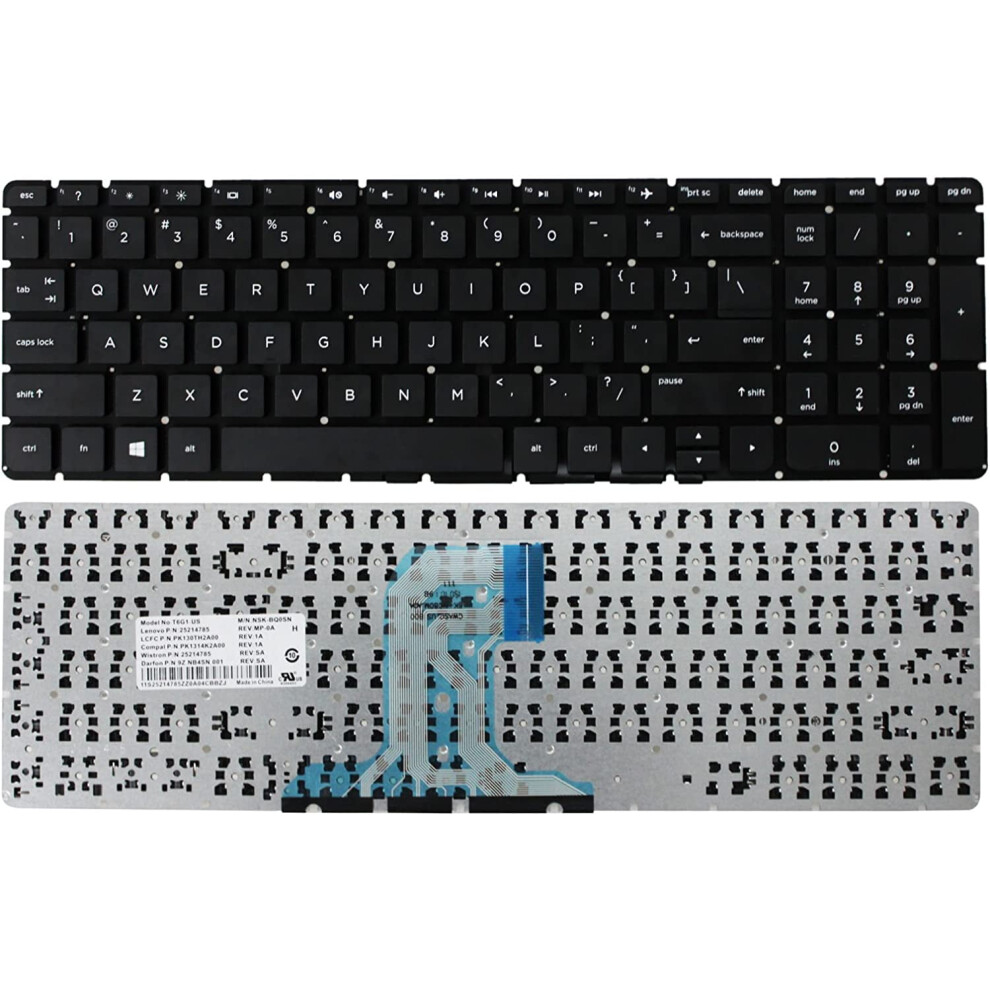 Hp 17-X Series English Laptop Keyboard Without Frame Black 900881640725