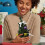 Mini Christmas Tree Purple Artificial Desktop Decor 4