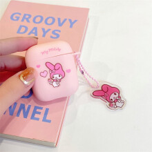MINISO Cute Kuromi Melody Cover per auricolari compatibile con Apple AirPods1/2/3, AirPods Pro/Pro2