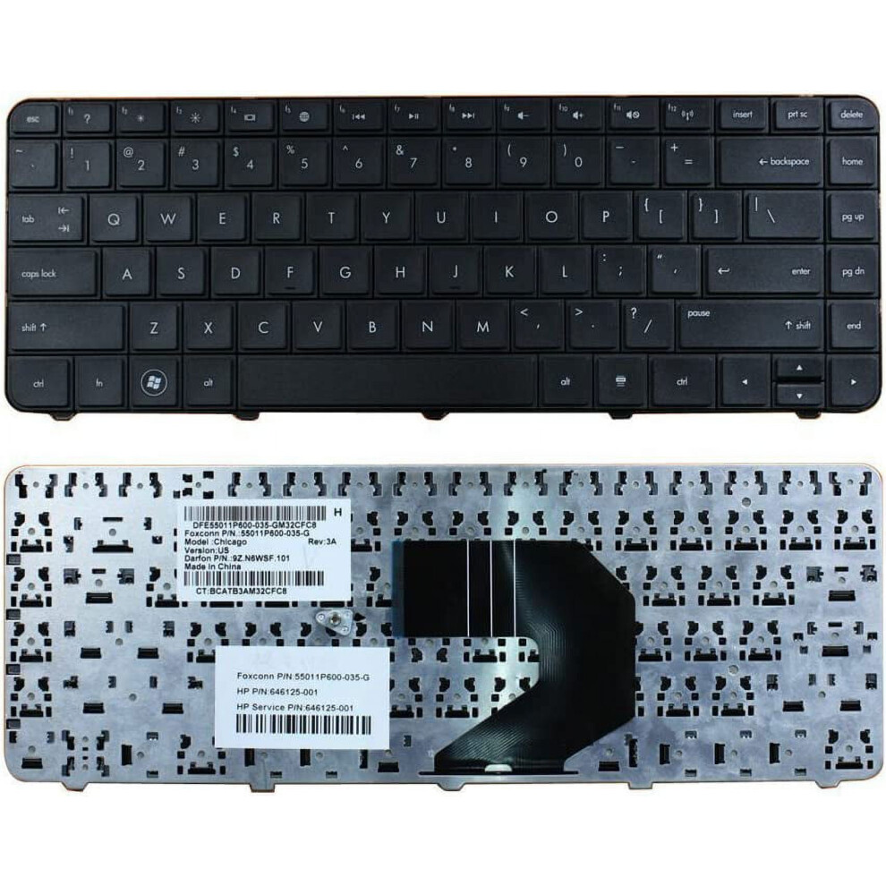 Hp Pavilion G4 G6 Series Keyboard Us 640892-001 Black 900881641395