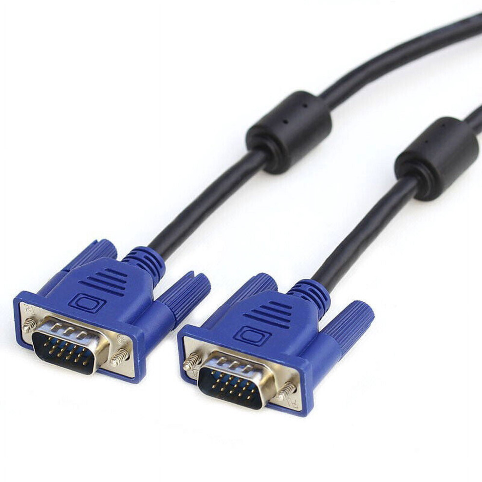 Vga Cable Male To Male 15 Feet Blue 900881659703
