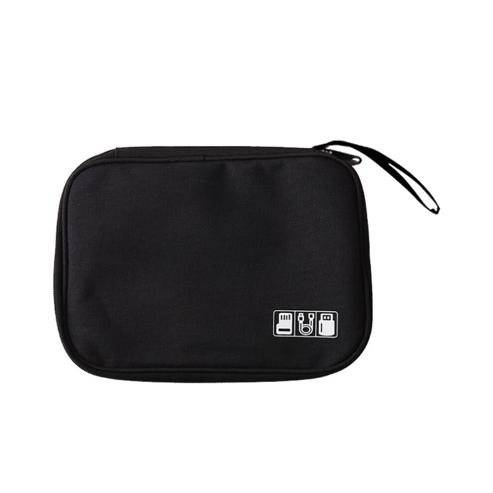 Storage Bag For Usb Cables Portable Electronic Organizer Black/Grey 900881652599