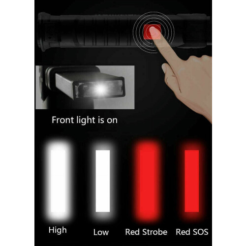 Lanternă pliabilă cu LED COB RED reîncărcabilă magnetică 1