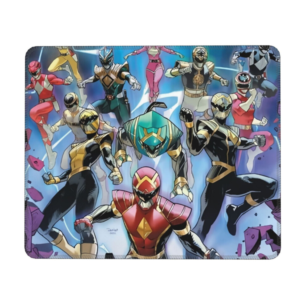 Power Rangers Mouse Pad Stitched Edge Non-Slip Rubber Base Green 900881650625