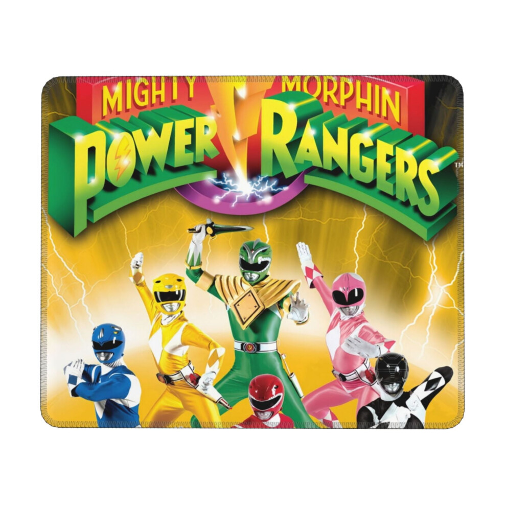 Power Rangers Mouse Pad Stitched Edge Non-Slip Rubber Base Green 900881650755