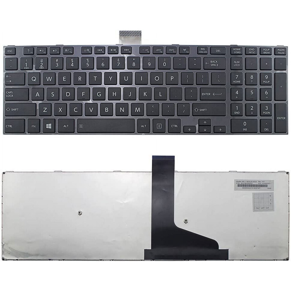 Us English Keyboard For Toshiba Satellite L55d/L55 Black 900881641487