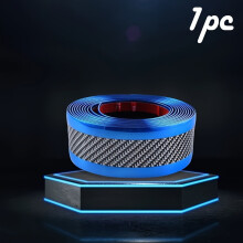 (Blue) 1 Roll Premium Car Door Sill Protector Tape | Carbon Fiber Door Sill Guard, Enhances Car Appearance and Protects