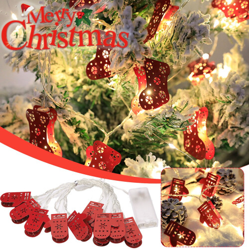 Christmas LED string lights warm white battery-powered