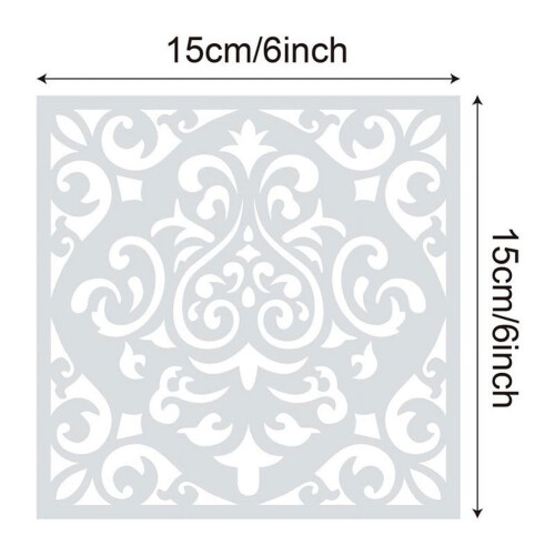 Set di stencil riutilizzabili 6x6 pollici, 16 pezzi 1