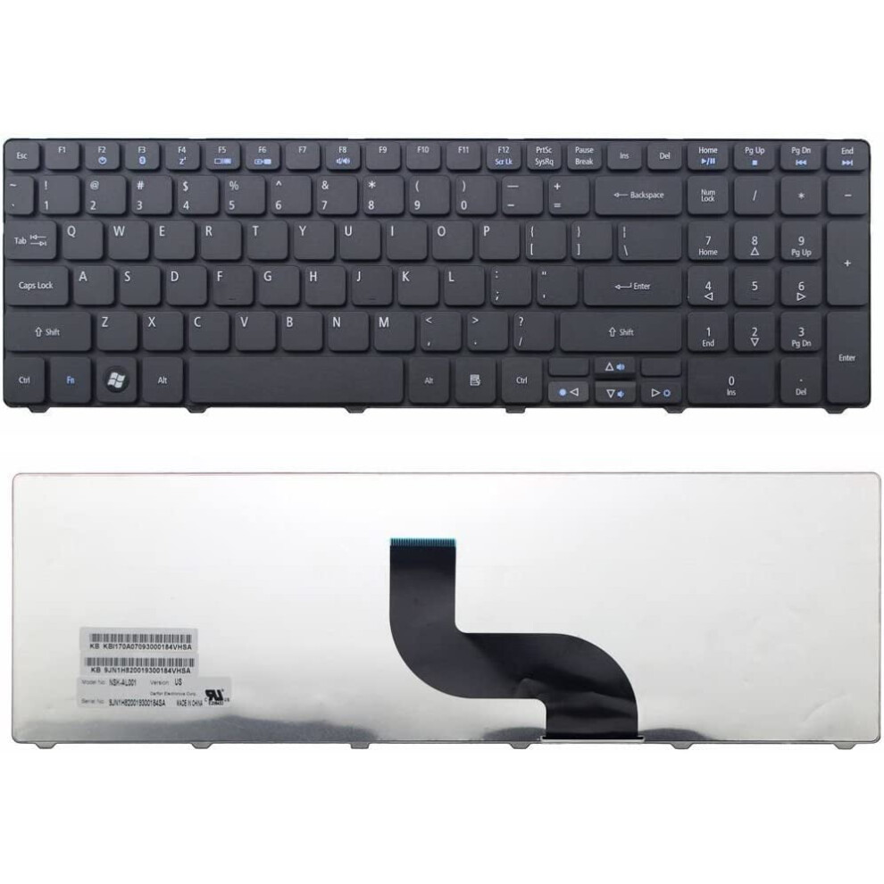 Laptop Us Keyboard Replacement For Acer Aspire Black 900881639989