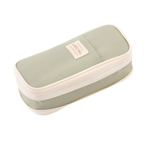 Cailmei pencil case macaron green large capacity 1