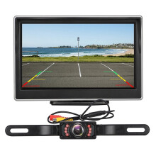 Car Backup Camera Kit with 5-inch LCD Monitor Night Vision