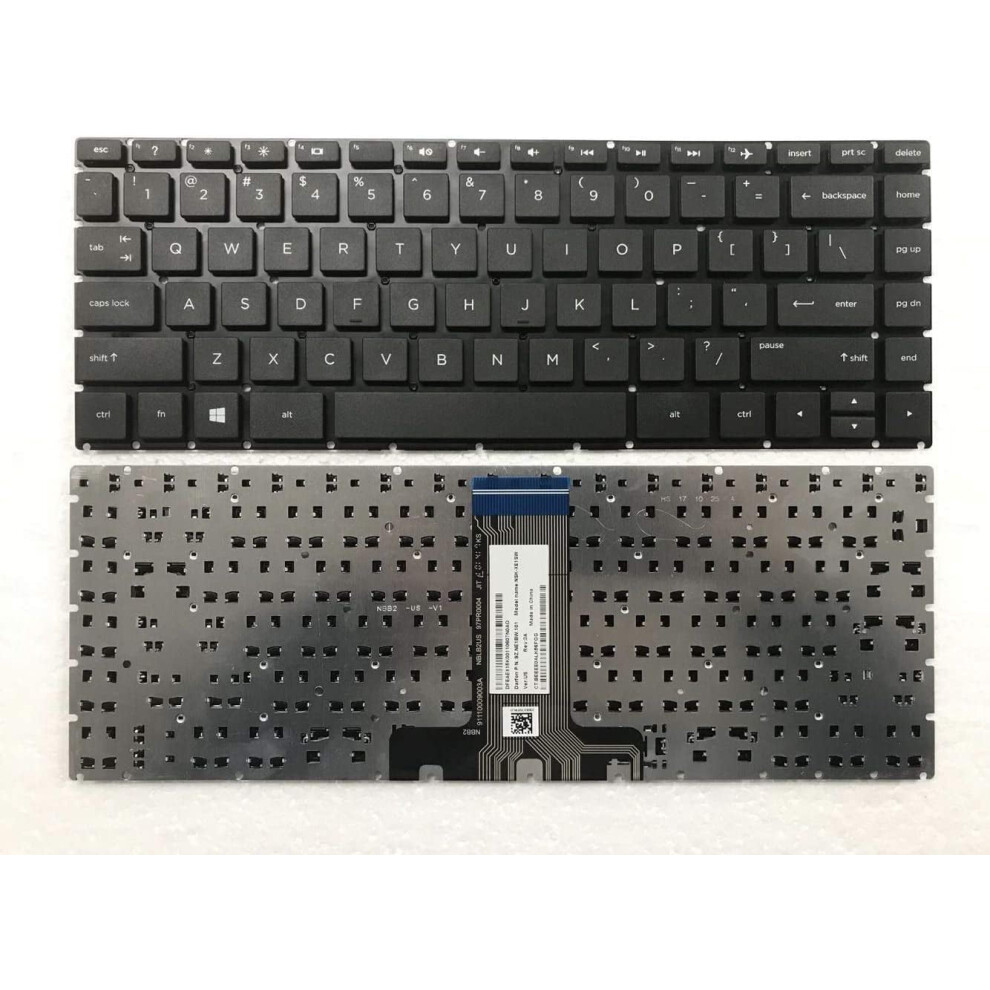 Us English Laptop Keyboard For Hp Stream 14-Ds Series Black 900881639958