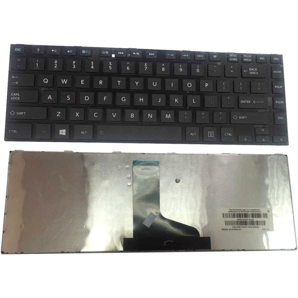 Laptop Keyboard Replacement For Toshiba Satellite Black 900881641029